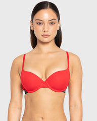 Essentials Ll Demi- Knockout Logo Ctn Chili Red With Black / 34B
