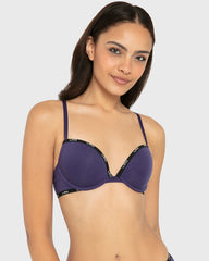 Rx Pu Pl Skinny Logo Ctn Celestial Sky With Black / 34B