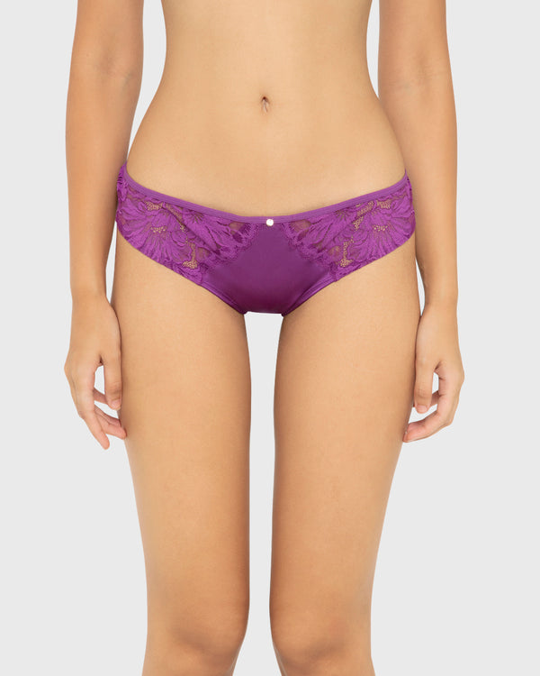 Diva Thong Lavish Lc Sides And Bk Sparkling Grape / M