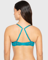 Bs Pu Pl Bc Smth Cup Lavish Lc W Bondage Straps Tahitian Tide / 34B