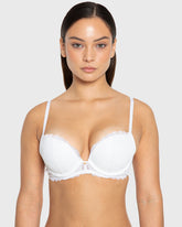 Bs Pu Pl Bc Lavish Lc W Foil Foiled White / 34B