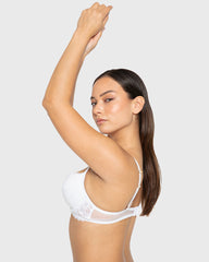 Bs Pu Pl Bc Lavish Lc W Foil Foiled White / 34B