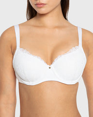 Ss Ll Flc Lavish Lace Cups- Foil Foiled White / 34B