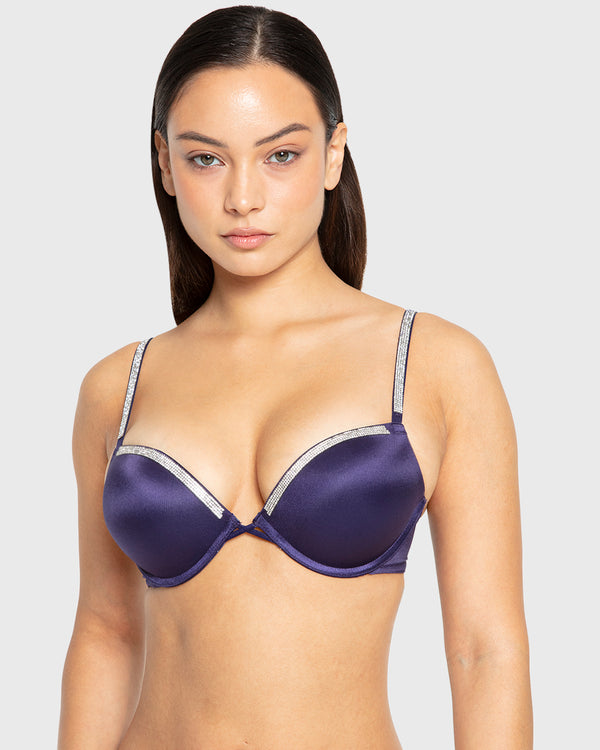 Hs Pu Pl Bc Smooth W Rhinestone Tape Designer Celestial Sky / 34B