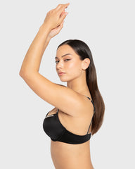 Hs Pu Pl Bc Smooth W Rhinestone Tape Designer Tuxedo Black / 34B