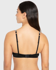 Hs Pu Pl Bc Smooth W Rhinestone Tape Designer Tuxedo Black / 34B