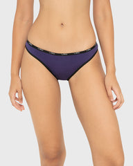 Essentials Bikini Cotton - Skinny Logo Celestial Sky With Black / M