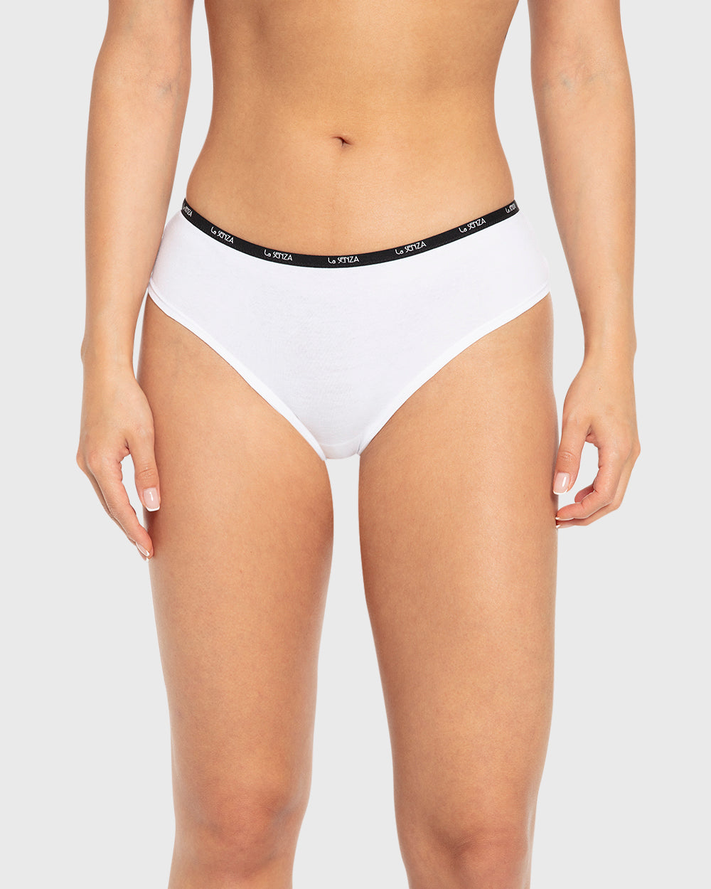 Essentials Hipster Cotton - Skinny Logo White With Black / M