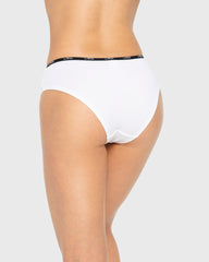 Essentials Hipster Cotton - Skinny Logo White With Black / M