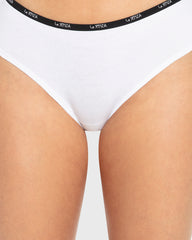 Essentials Hipster Cotton - Skinny Logo White With Black / M