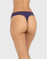 Us Cheeky Thong Modal With Beloved Trim Celestial Sky / M