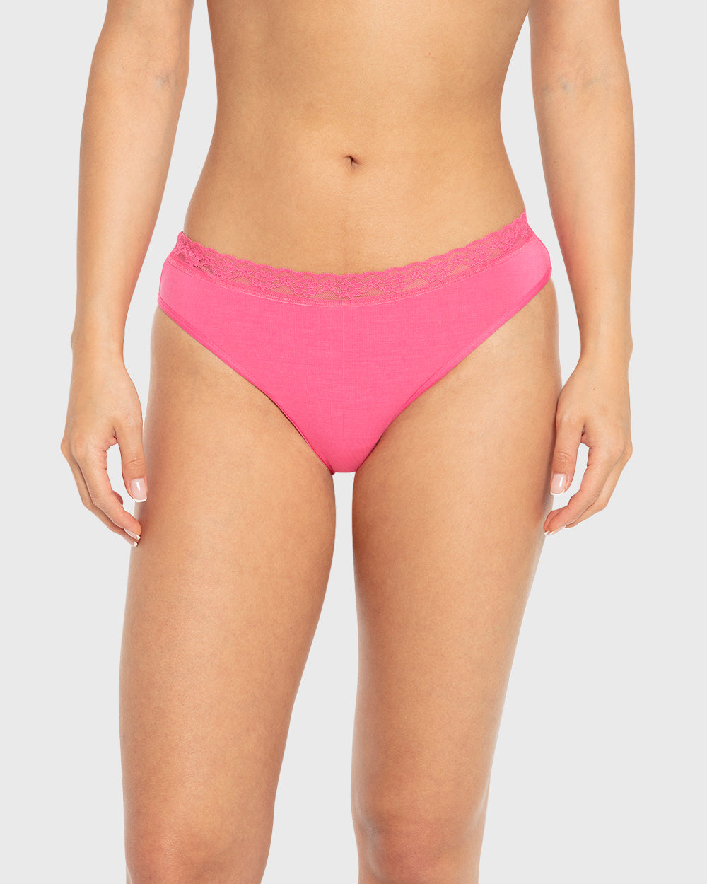 Us Bikini Modal With Beloved Trim Hot Pink / M