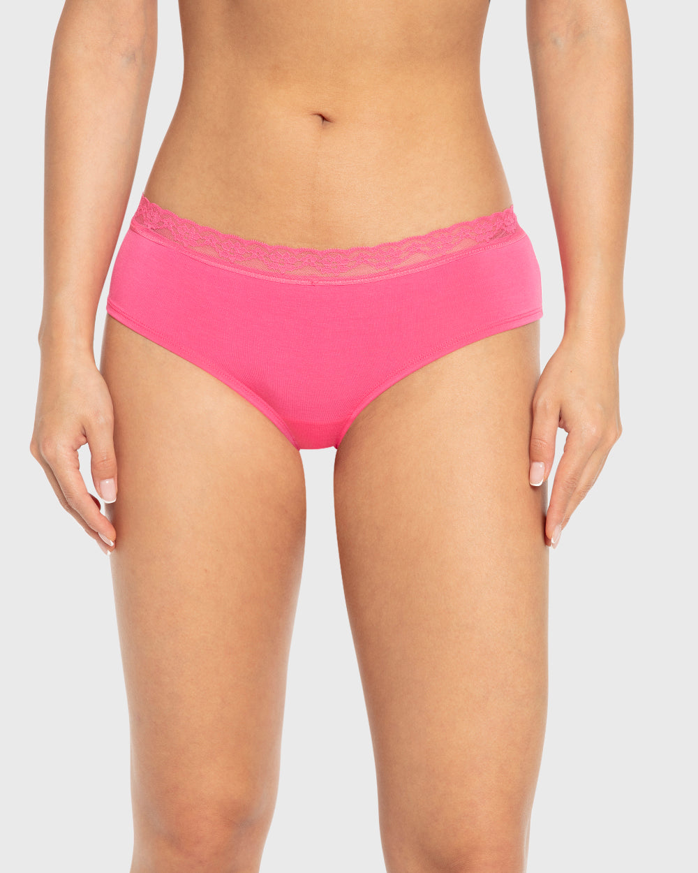 Us Hipster Modal With Beloved Trim Hot Pink / M