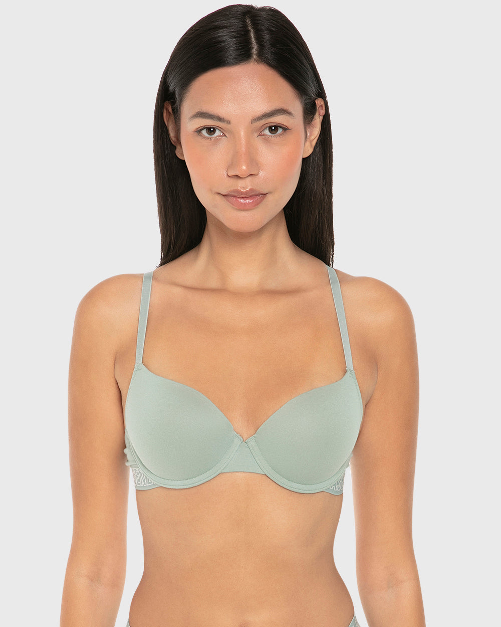 La Senza Remix Lightly Lined Demi Bra Iceberg Green / 34B