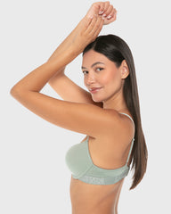 La Senza Remix Lightly Lined Demi Bra Iceberg Green / 34B