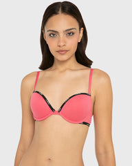 Rx Pu Pl Skinny Logo Ctn Party Punch With Tuxedo Black / 34B