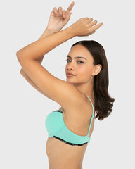Rx Pu Pl Skinny Logo Ctn Pool Blue With Tuxedo Black / 34B