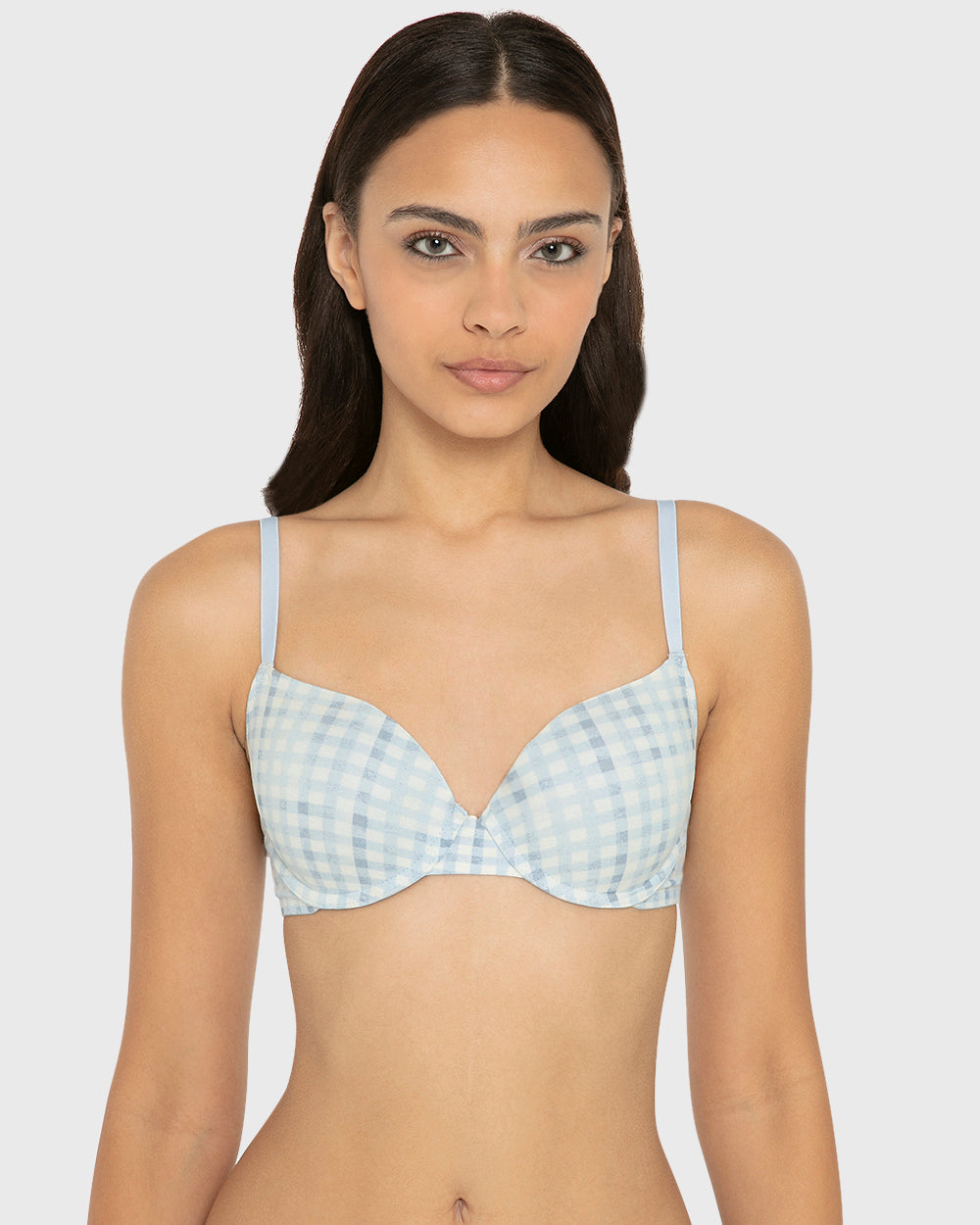 Essentials Ll Demi- Ctn Printed Body Breezy Gingham / 34B