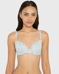 Essentials Ll Demi- Ctn Printed Body Breezy Gingham / 34B