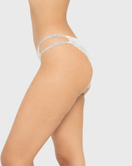 Diva Hl Mini Cheeky Lavish Lc W Rhinestone Straps Ivory / M