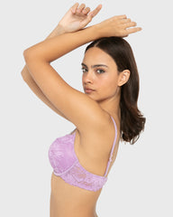 Hs Pu Pl Bc Ao Lavish Lc W Rhinestone Bondage Desi Regal Orchid / 34B