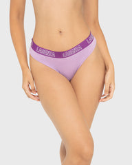 Rx Thong Knockout Logo Regal Orchid With Sparkling Grape / M