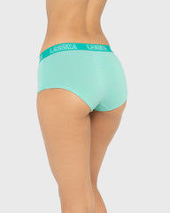 Rx Boyshort Knockout Logo Pool Blue With Dynasty Green / M