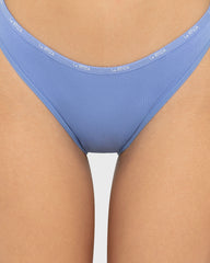 Essentials Bikini Cotton - Skinny Logo Wedgewood / M