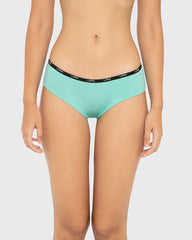 Essentials Hipster Cotton - Skinny Logo Pool Blue With Tuxedo Black / M