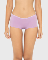 Essentials Boyshort Cotton - Skinny Logo Regal Orchid / M