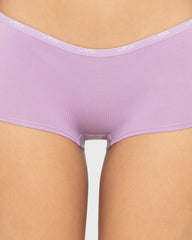 Essentials Boyshort Cotton - Skinny Logo Regal Orchid / M