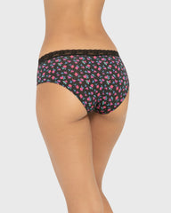 Us Hipster Modal With Beloved Trim Printed Body Breezy Floral Black/Red / M