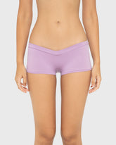 Essentials Cotton Boyshort Wide V Waist Regal Orchid / M