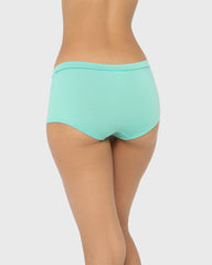 Essentials Cotton Boyshort Wide V Waist Pool Blue / M