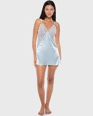 La Senza Sexy Sleep Satin Slip Lingerie Skyway / M
