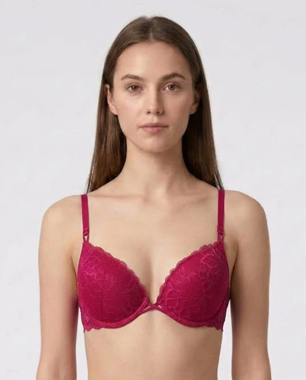 La Senza Hello Sugar Double Push Up Lace Plunge Bra Default Title / 34B