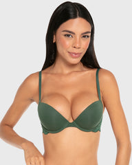 La Senza Remix Plunge Push Up Cotton Wired Bra