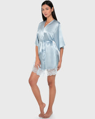 La Senza Sexy Sleep Satin Robe Lingerie Skyway / S/M
