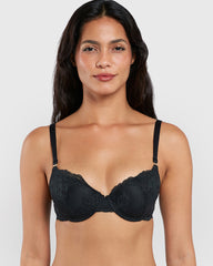 La Senza Obvious Full Coverage Bra Black / 34B