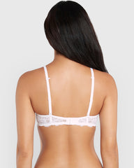 La Senza Sexy Gel Padding Plunge Lace Bra WHITE / 34B