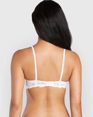 La Senza Sexy Double Pushup Plunge Lace Bra WHITE / 34B