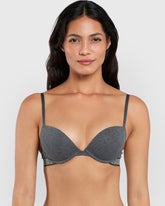 La Senza Trendy Pushup Plunge Bra GREY / 34B