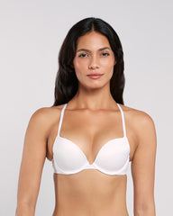 La Senza Sexy Gel Padding Plunge Bra WHITE / 34B