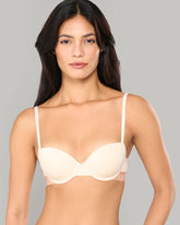 LA SENZA DEMI KNOCKOUT CDP LOGO CTN IVORY / 34B