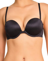 La Senza Strapless Double Pushup Plunge Bra 34B / Black