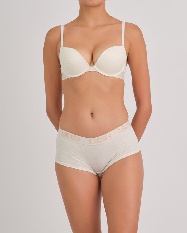 Rx Boyshort Knockout Logo Heather Body B5KA / MED