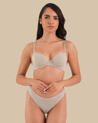 ESSENTIALS LL DEMI- LOGO SKINNY TRIM Beige / 34B