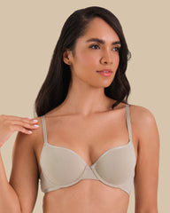 ESSENTIALS LL DEMI- LOGO SKINNY TRIM Beige / 34B