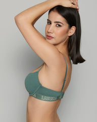 LA SENZA KNOCKOUT TRENDY REMIX GREEN BRA Z6W1 / 34B