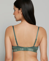 LA SENZA KNOCKOUT TRENDY REMIX GREEN BRA Z6W1 / 34B